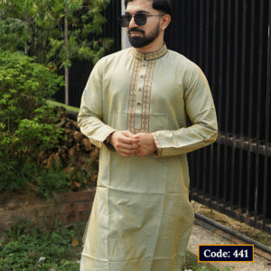 Premium Glassy Cotton Panjabi