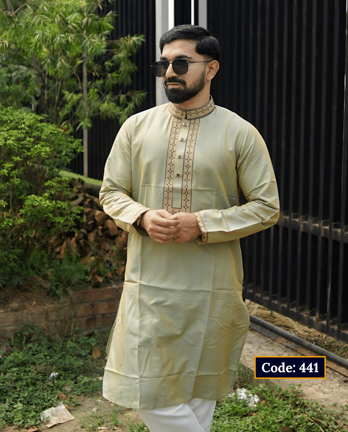 Premium Glassy Cotton Panjabi