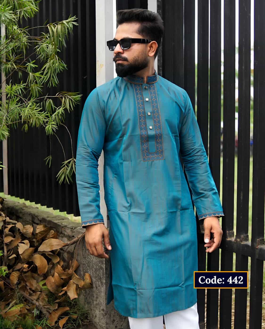 Premium Glassy Cotton Panjabi