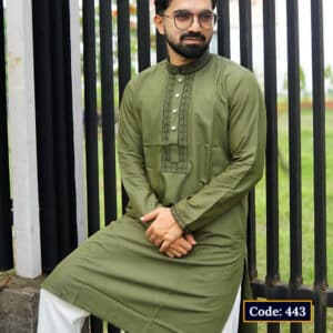 Premium Glassy Cotton Panjabi