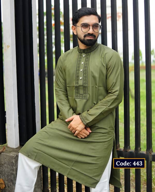Premium Glassy Cotton Panjabi