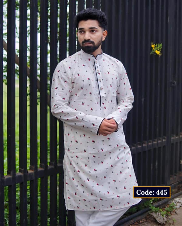 Premium Printed Cotton Panjabi