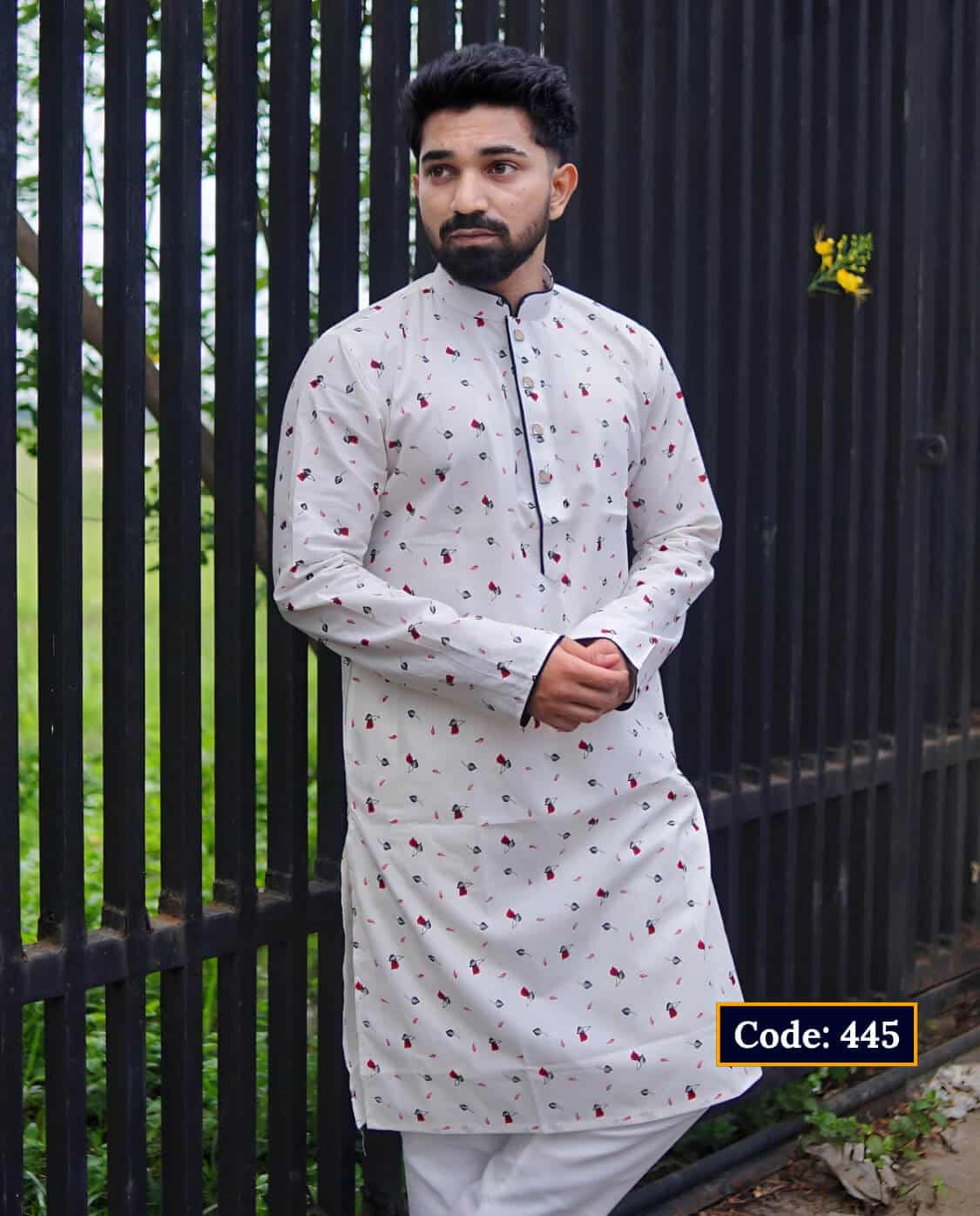 Premium Printed Cotton Panjabi