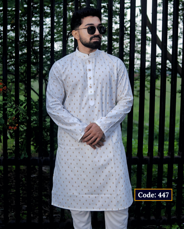 Premium Printed Cotton Panjabi