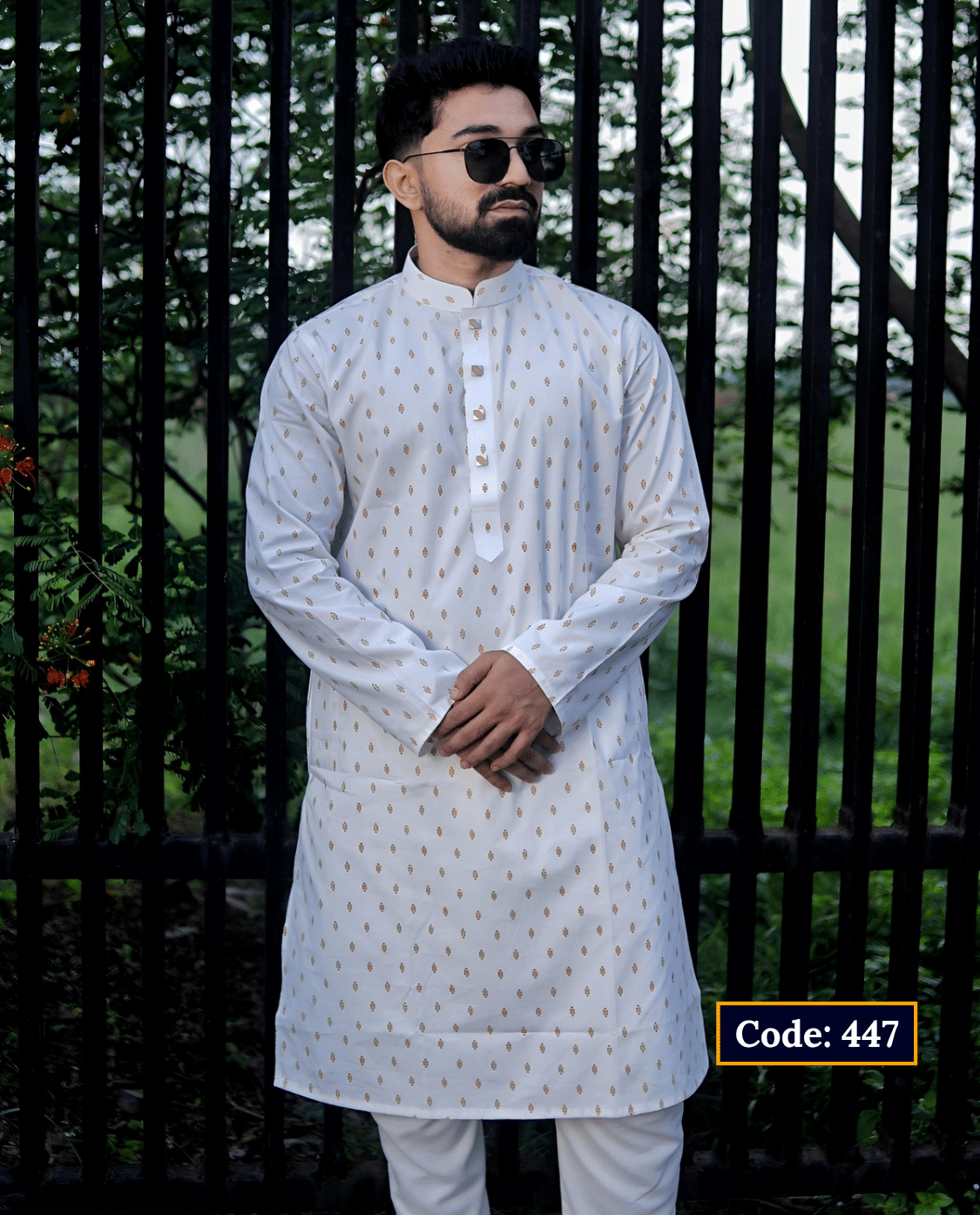 Premium Printed Cotton Panjabi