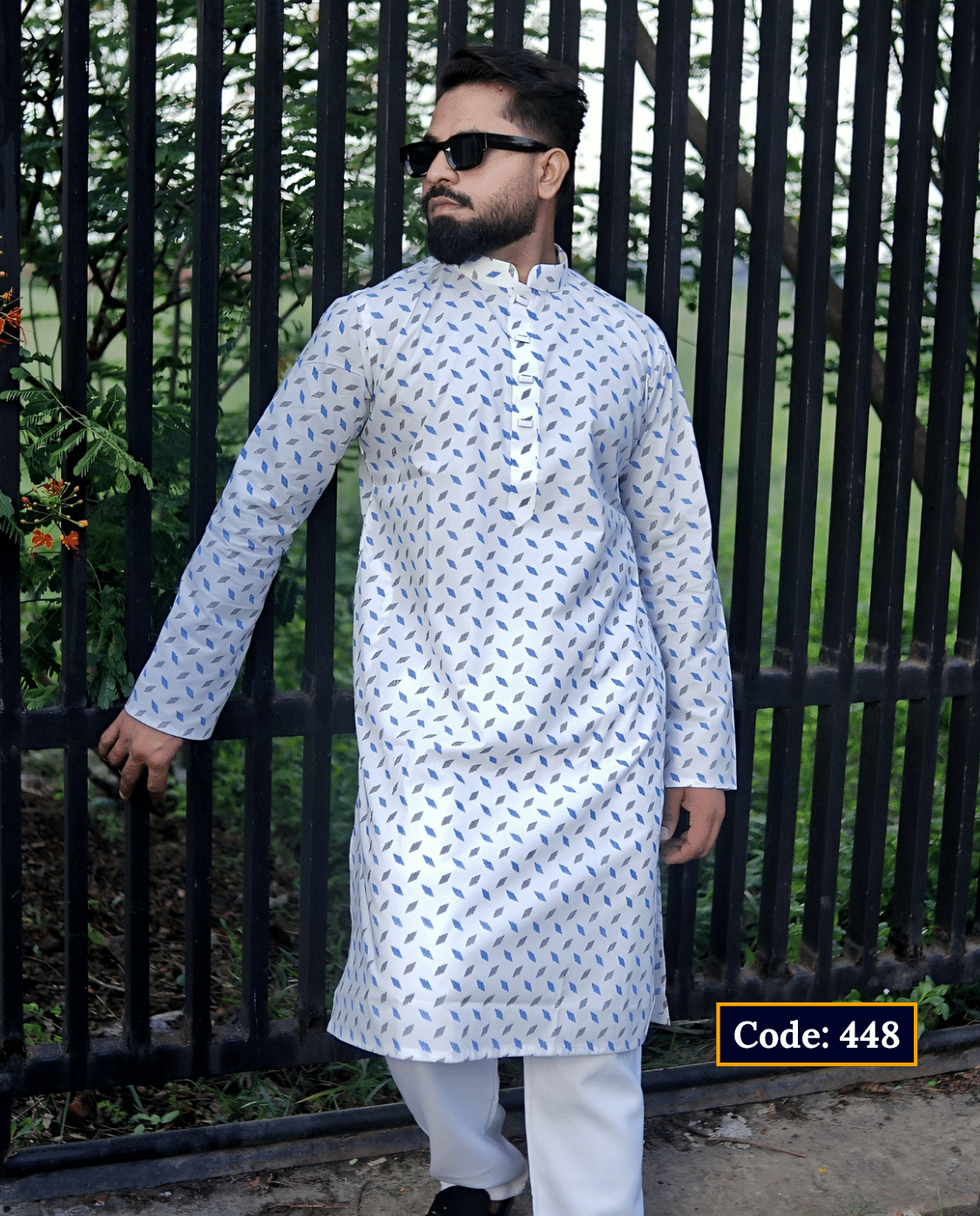 Premium Printed Cotton Panjabi