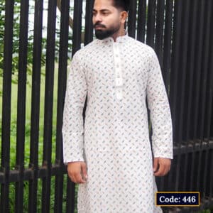 Premium Printed Cotton Panjabi