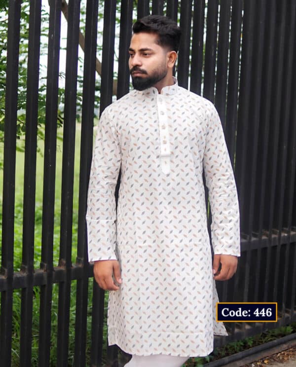 Premium Printed Cotton Panjabi